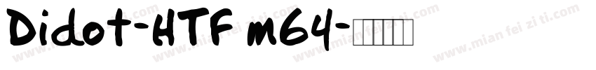 Didot-HTF m64字体转换